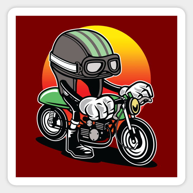 Helmet Racer Sticker by DesignFury